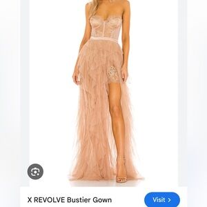 For Love And Lemons Nude Tulle Dress